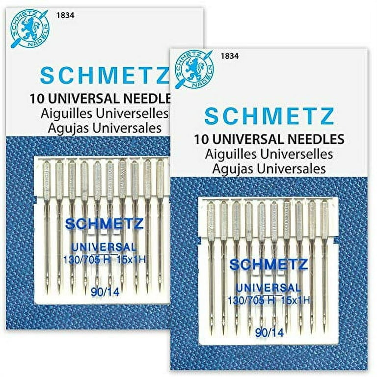 Schmetz Universal Sewing Machine Needles Assorted 10 Pack 70/10, 80/12, 90/14  Schmetz Needles for Your Sewing Machine 