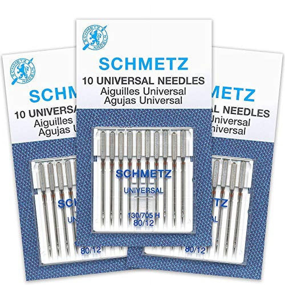Schmetz Regular Point Serger Overlock Industrial Machine Needles - DCx1,  81x1, 82x1, DMx1 - 10/Pack - WAWAK Sewing Supplies
