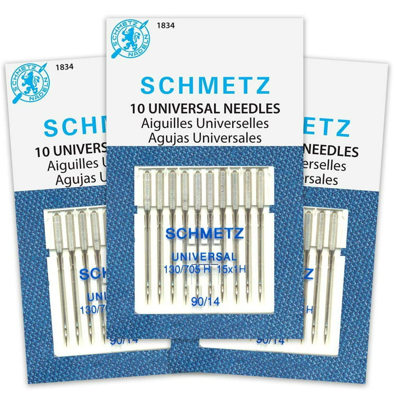 SCHMETZ Universal Sewing Machine Needles, Size 90/14 (30 Count)
