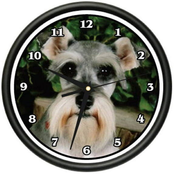 SCHNAUZER Wall Clock dog doggie pet breed gift