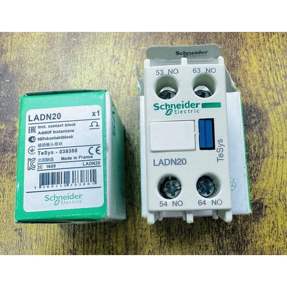 SCHNEIDER ELECTRIC LADN20 Contactor Auxiliary Contact Block