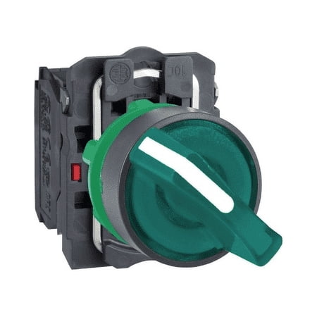 SCHNEIDER XB5AK123M5 Illuminated selector switch, green handle