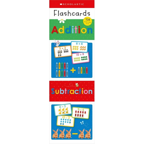 Addition and Subtraction Flashcard Double Pack: Scholastic Early Learners (Flashcards) (Hardcover)