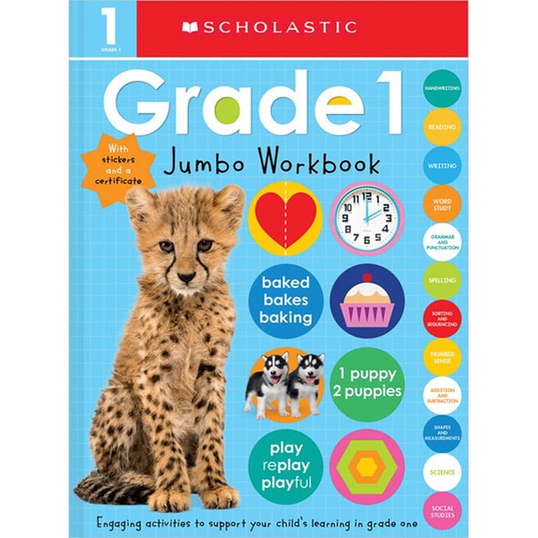 Scholastic First Grade Jumbo Workbook, ISBN 9781339010014