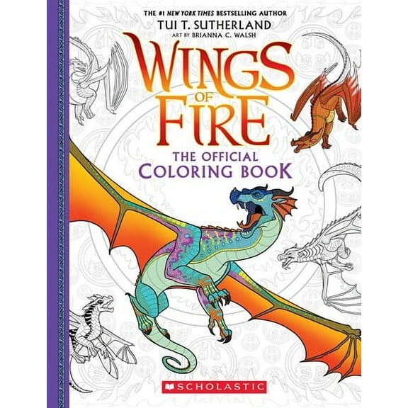 Official Wings of Fire Coloring Book | the Perfect Stocking Stuffer!, 96 pages (Media tie-in) (Paperback)
