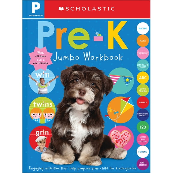 Pre-Owned Pre-K Jumbo Workbook: Scholastic Early Learners (Jumbo Workbook) (Paperback) 1339010054 9781339010052