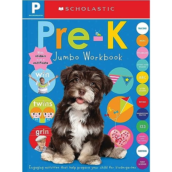 Pre-Owned Pre-K Jumbo Workbook: Scholastic Early Learners (Jumbo Workbook) (Paperback) 1339010054 9781339010052