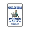 thumbnail image 1 of SCHOOL CUSTODIAN Decal parking janitor retirement maintenance | Indoor/Outdoor | 9" Tall, 1 of 4