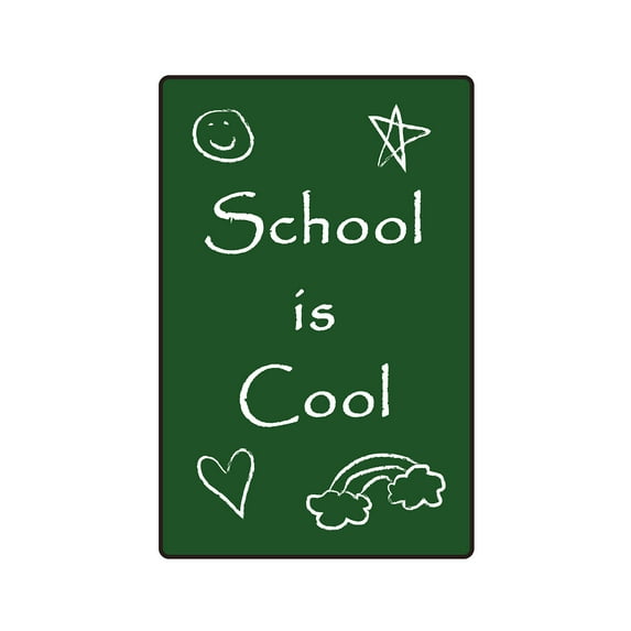 SCHOOL IS COOL Aluminum Sign teacher school kids education student | Indoor/Outdoor | 10" Tall