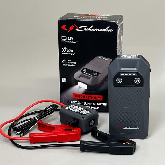 SCHUMACHER 12V 1250A Lithium Portable Jump Starter Power Pack