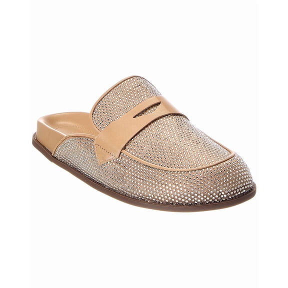 SCHUTZ Ava Leather Mule, 5, Brown