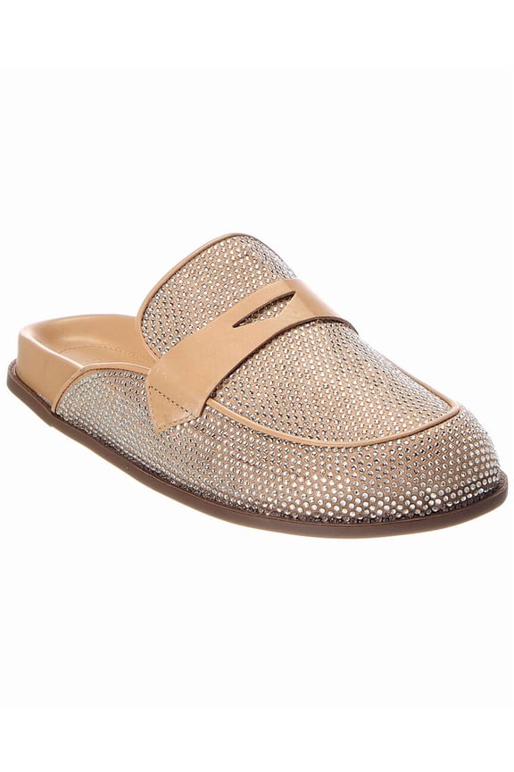 SCHUTZ Ava Leather Mule, 5, Brown