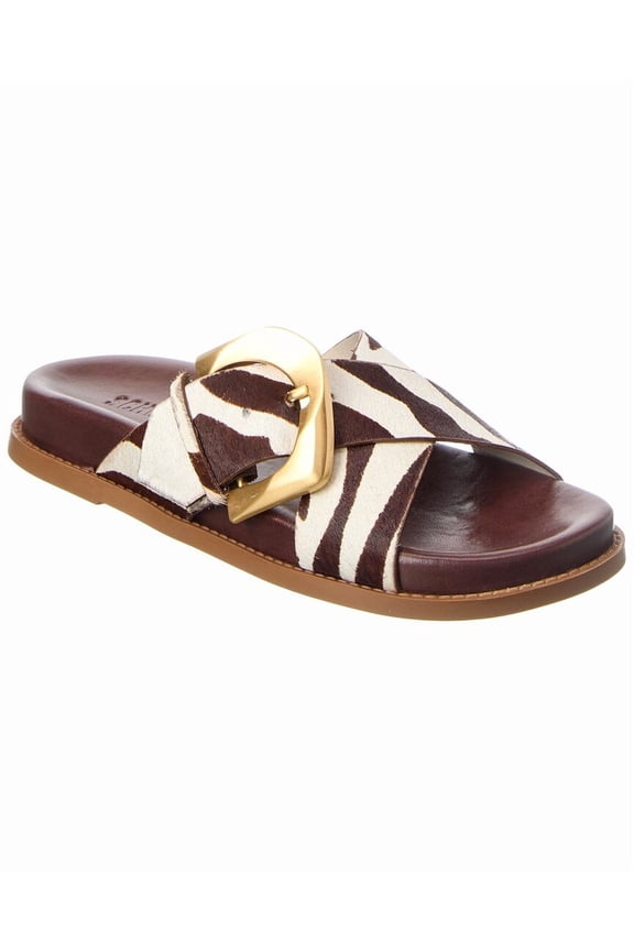 SCHUTZ Lois Shearling Sandal, 6