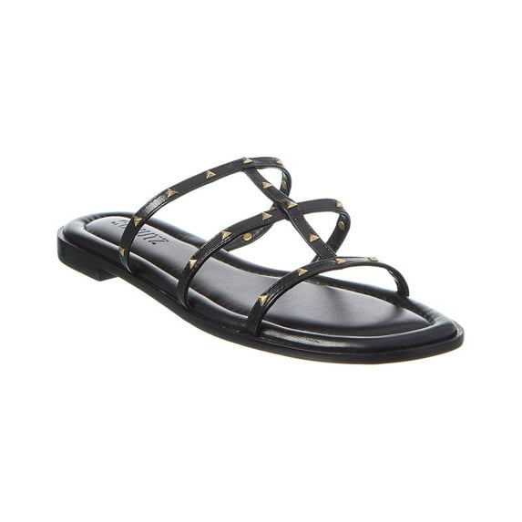 SCHUTZ Lydia Flat Leather Sandal, 8.5
