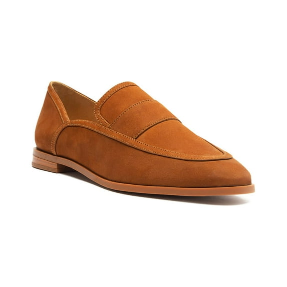 SCHUTZ Maurice Leather Flat, 7, Brown