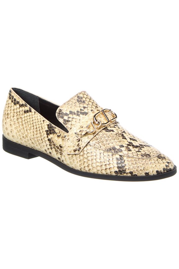 SCHUTZ Morgan Leather Flat, 5, Brown