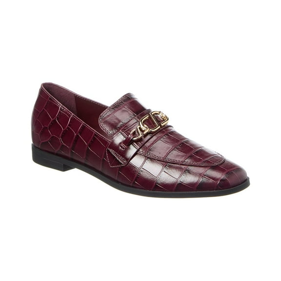 SCHUTZ Morgan Leather Flat, 6, Red