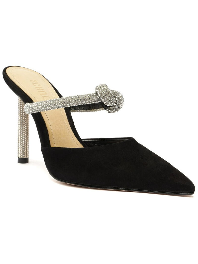 SCHUTZ Pearl Glam Heel Nubuck Mule, - Main Image