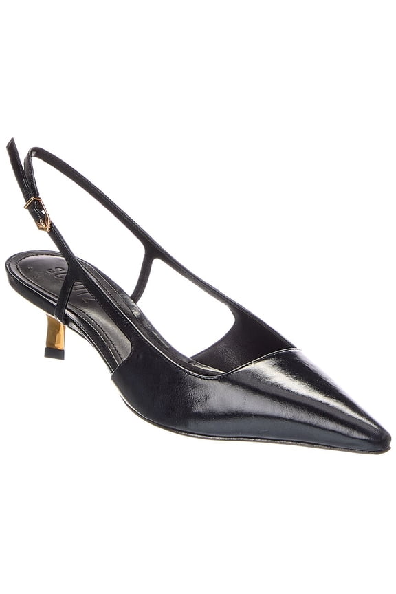 SCHUTZ Sophia Mid Stiletto Pump, 6, Black