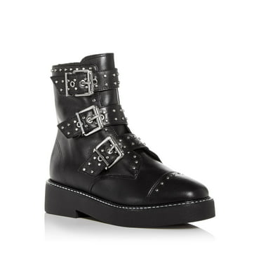 Scoop Women's Quilted Lug Sole Lace Up Boots - Walmart.com