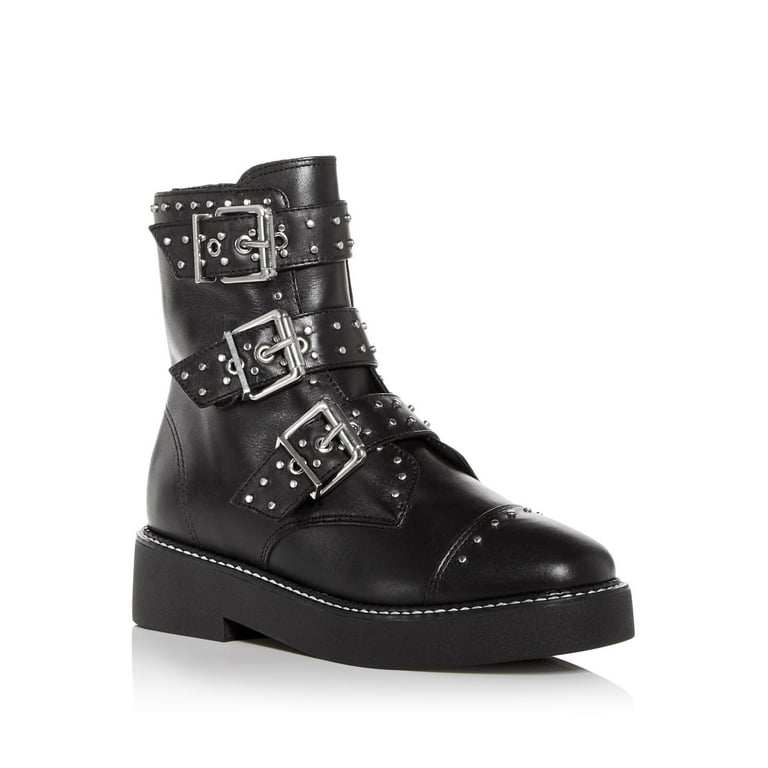 Studded combat boot heel cheap