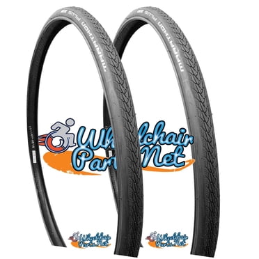 Cheng Shin 7 X 1 3/4 Wheelchair Tyre – Grey, Grooved Tread, Front Wheel, 40kg Load Capacity