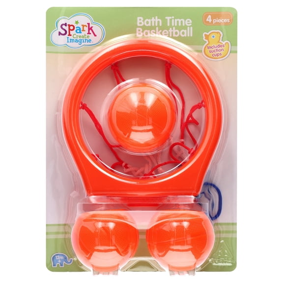 Spark.Create.Imagine Bath Time Basketball Set, 4 Pieces