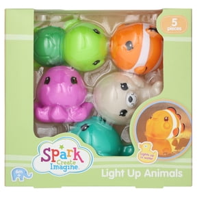 Spark.Create.Imagine Light-Up Animal Bath Toys, 5 Pieces