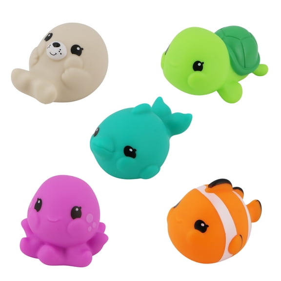 Spark.Create.Imagine Light-Up Animal Bath Toys, 5 Pieces