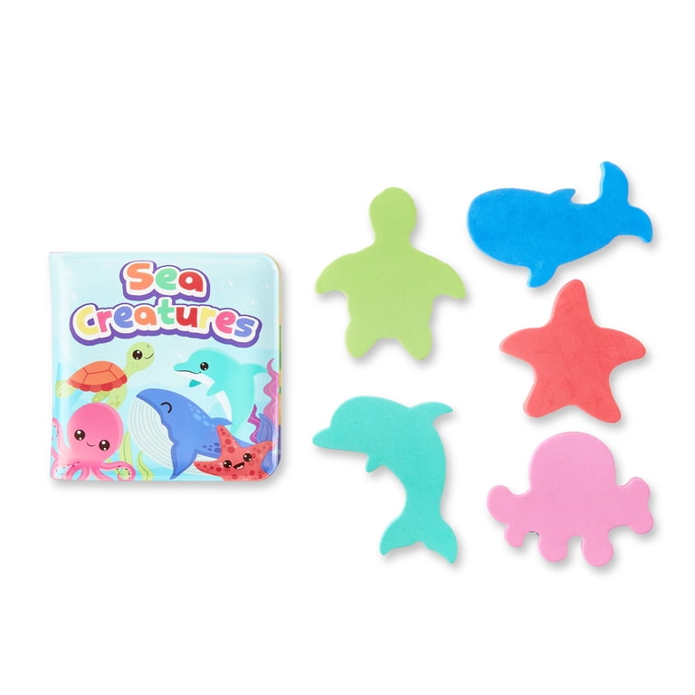 Spark Create Imagine Colorful Sea Creatures Ocean Bath Book Set, 6