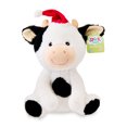 thumbnail image 1 of Spark.Create.Imagine. Holiday Cow Baby Plush Toy, White, 12.5", 1 of 6
