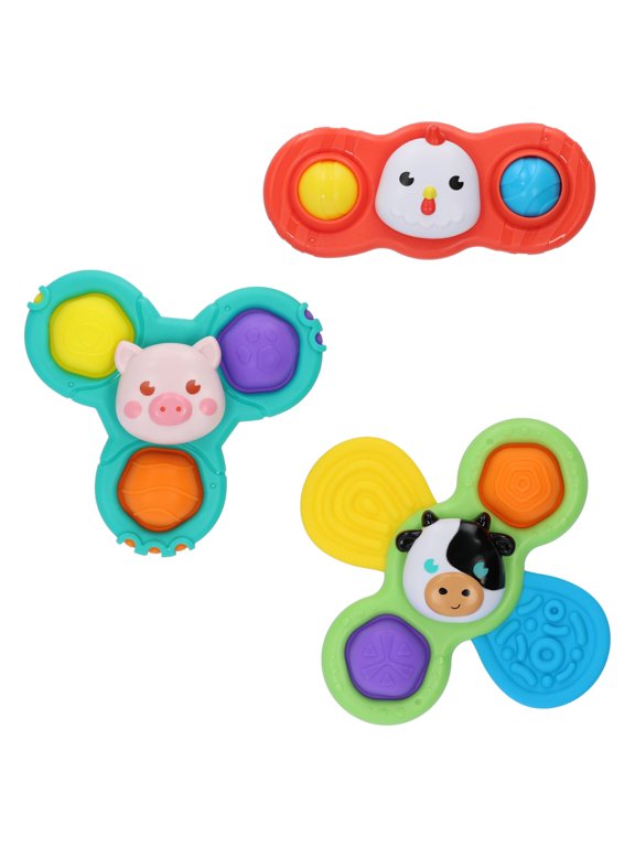 Spark.Create.Imagine Suction Spinner Trio Toy