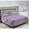 thumbnail image 1 of SCI Top Split Flex Sheet Set for Adjustable Bed 34" Split Head Queen Size 800 Thread Count 100% Egyptian Cotton 4 Piece Set fits up to 18 Inch Deep Pocket ( levender), 1 of 1