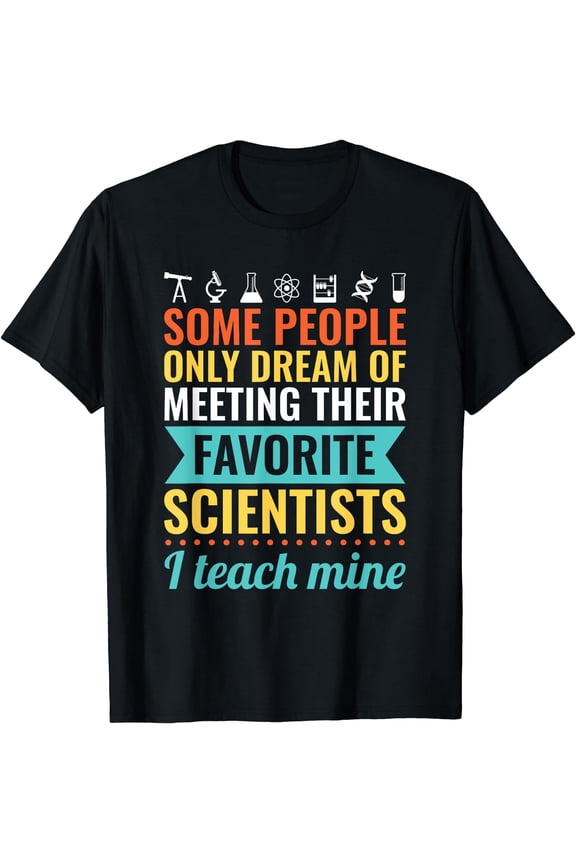 SCIENCE TEACHER Gift Teach Biology Chemistry Physics T-Shirt Black Medium