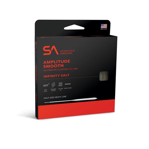 SCIENTIFIC ANGLERS Amplitude Smooth Infinity Salt Wf-9-F Black/Sand/Horizon Fly Line (135948)