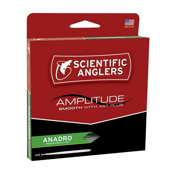 SCIENTIFIC ANGLERS Amplitude Smooth Anadro/Nymph WF-4-F Moss/Willow/Orange Fly Line (131476)