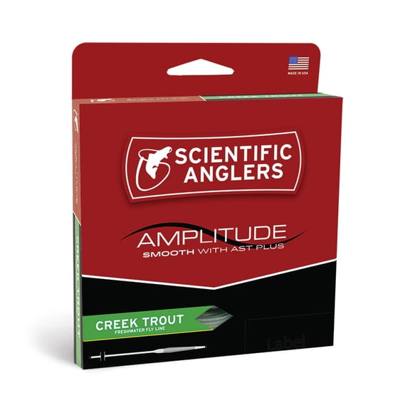 SCIENTIFIC ANGLERS Amplitude Smooth Creek Trout Wf-4-F Moss/Leather/Willow Fly Line (138215)