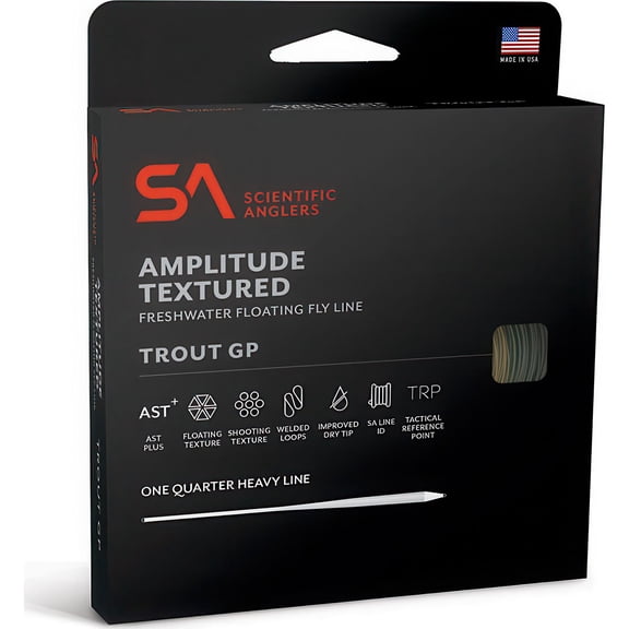 SCIENTIFIC ANGLERS Amplitude Textured Trout GP WF-6-F Butter/Sage/Willow Fly Line (147323)