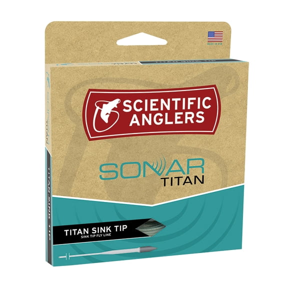 SCIENTIFIC ANGLERS Sonar Titan Sink Tip Type III WF-8-F/S Willow/Moss/Dark Green Fly Line (132015)