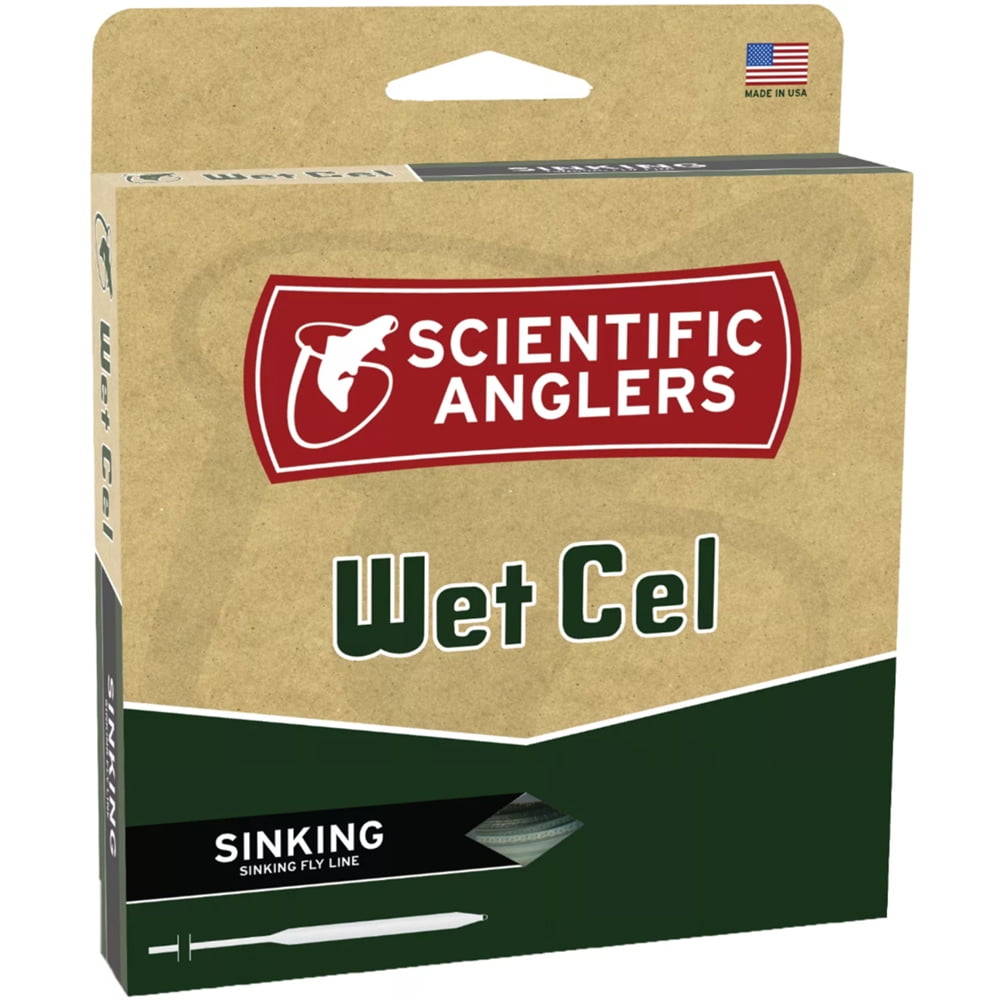 SCIENTIFIC ANGLERS Wetcel Type IV General Purpose Wf-8-S Black Sinking Lines (112376)