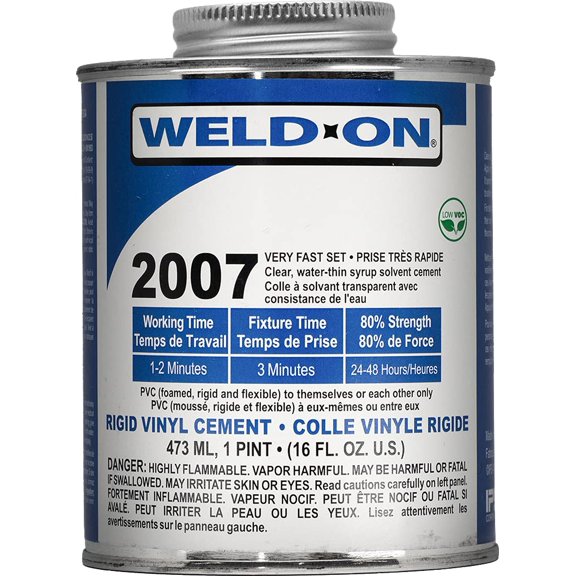 SCIGRIP Weld-On #2007 Adhesive, Pint and Weld-On Applicator Bottle with Needle