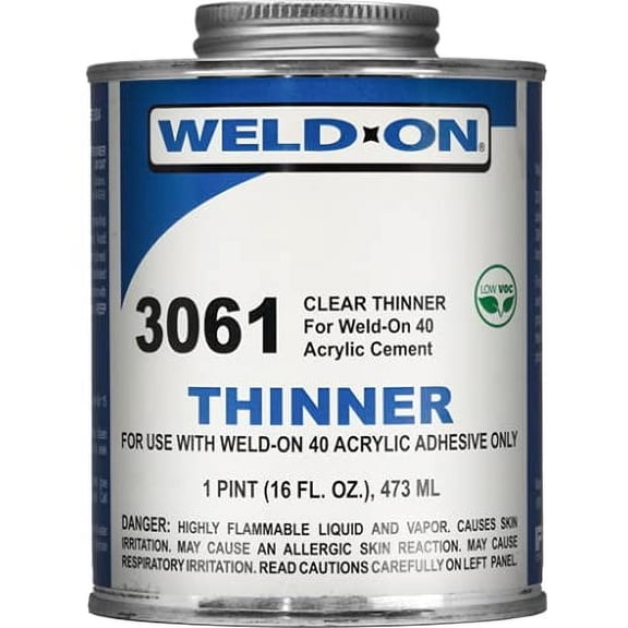 SCIGRIP Weld-On #3061, Thinner for #40, Pint