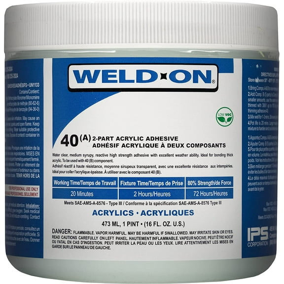 SCIGRIP Weld-On #40 Adhesive, Kit, Pint