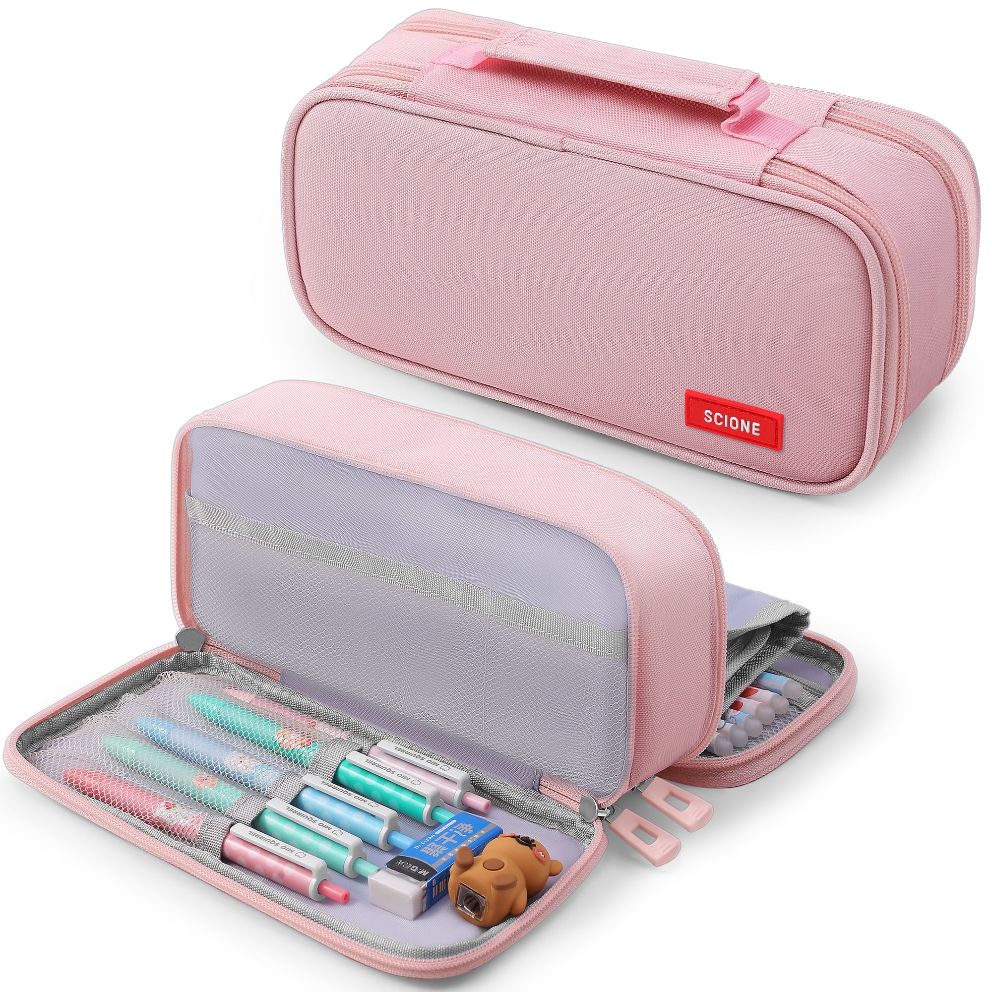 SCIONE Pencil Case, Large Capacity Pouch, with Dry-erase Board, Zipper ...