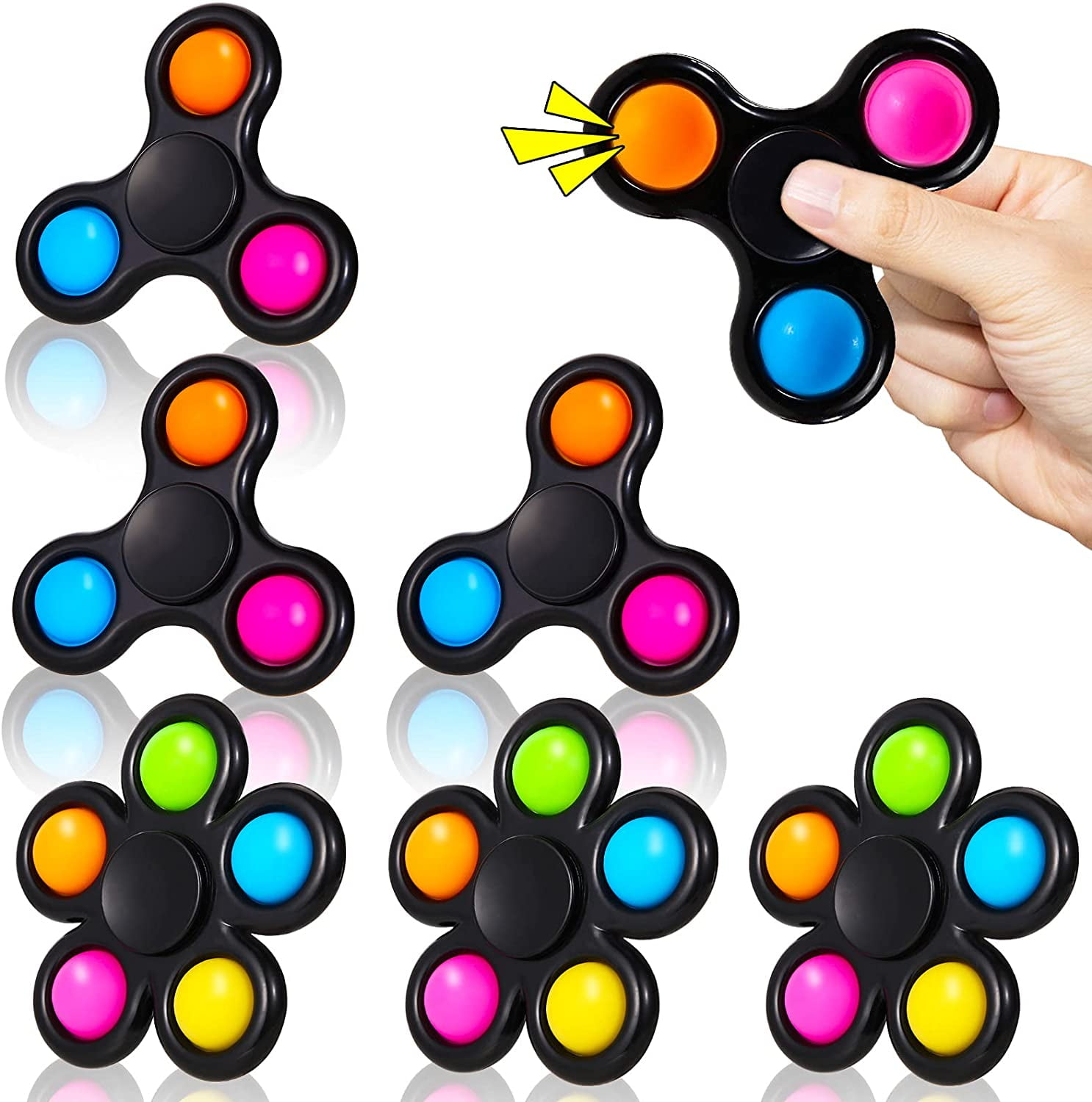 SCIONE Fidget Spinners, 25 Pack Valentines Day Gifts for Adults and Kids,  Prize for Classroom,Party Favors for Kids,Stress Anxiety ADHD Relief  Fidgets