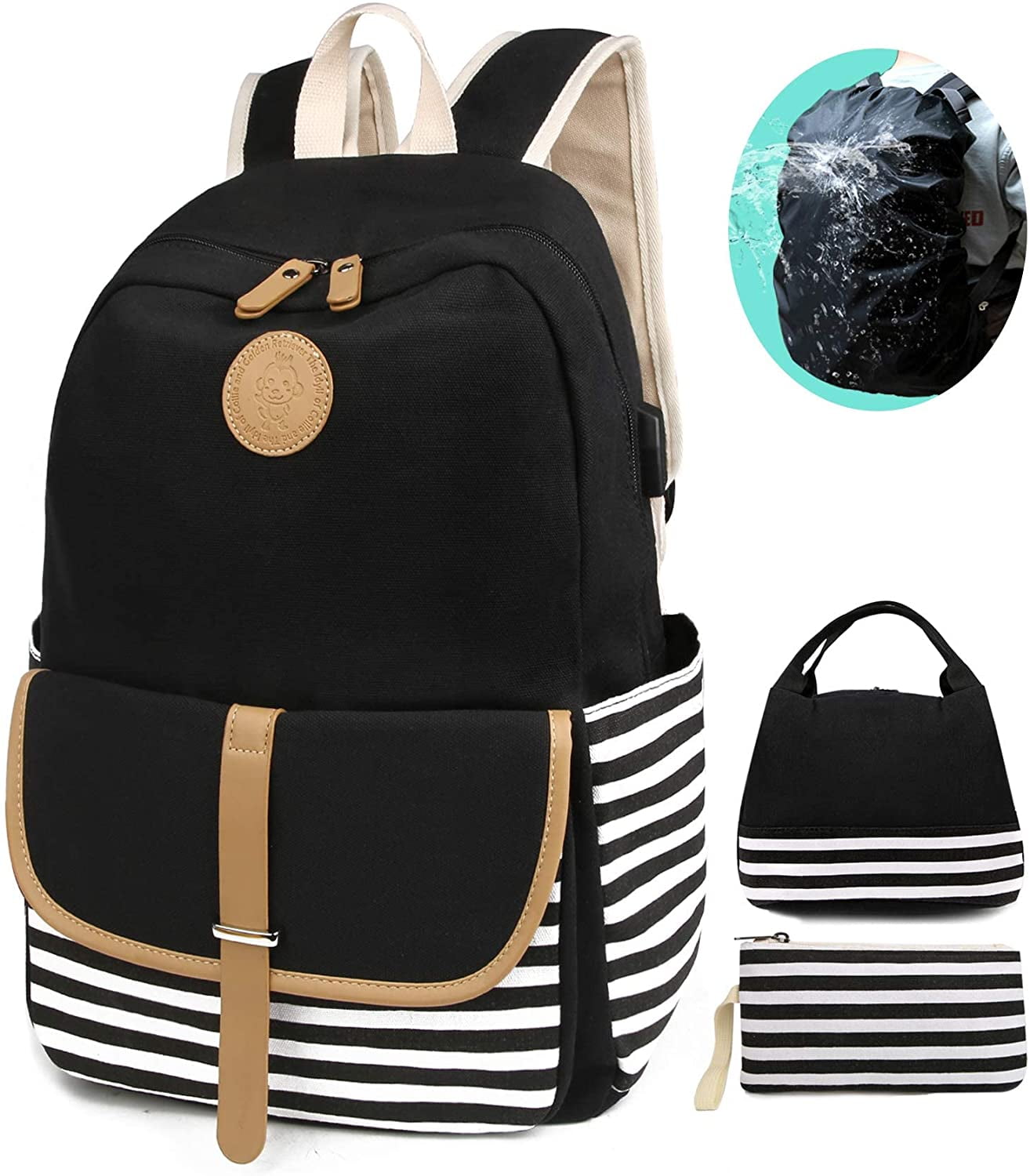 Barcelona 26 Ltr Waterproof School Bag I Travel Backpack I 15.6 inch laptop  Bag With Rain Cover
