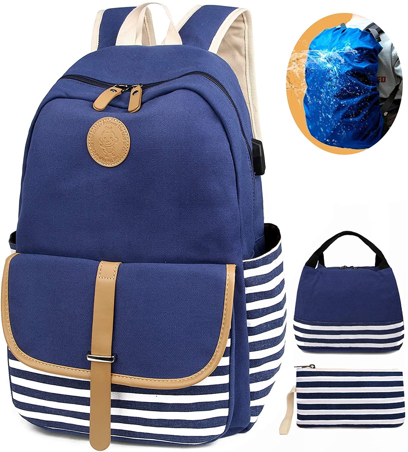 Fasterzone STYLISH CLASSIC SCHOOL COLLEGE TUTION BAG FOR BOYS AND GIRLS 35  L Laptop Backpack BLUE - Price in India | Flipkart.com