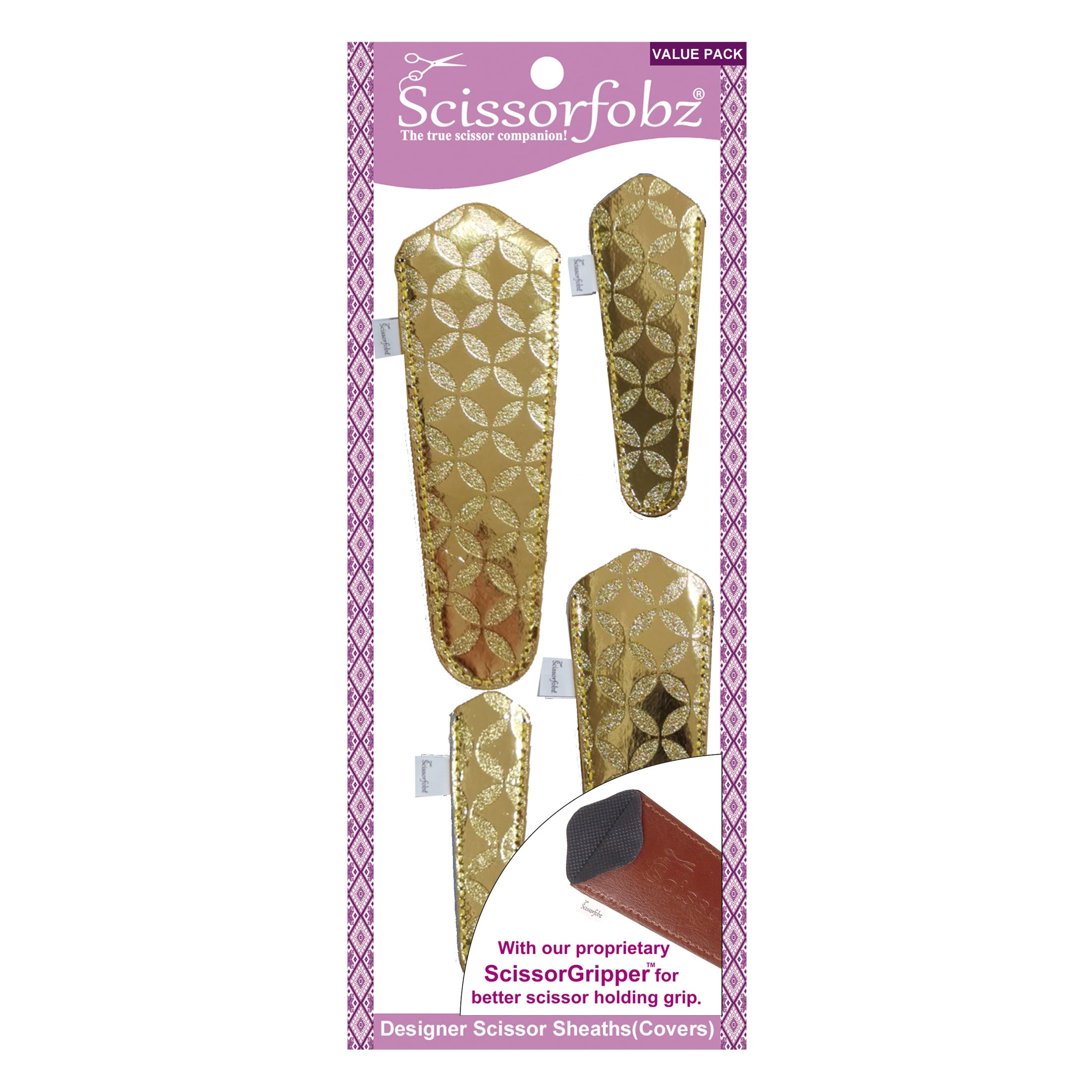 SCISSORFOBZ Designer Scissors Sheaths Shears Protective Covers-4 pcs ...