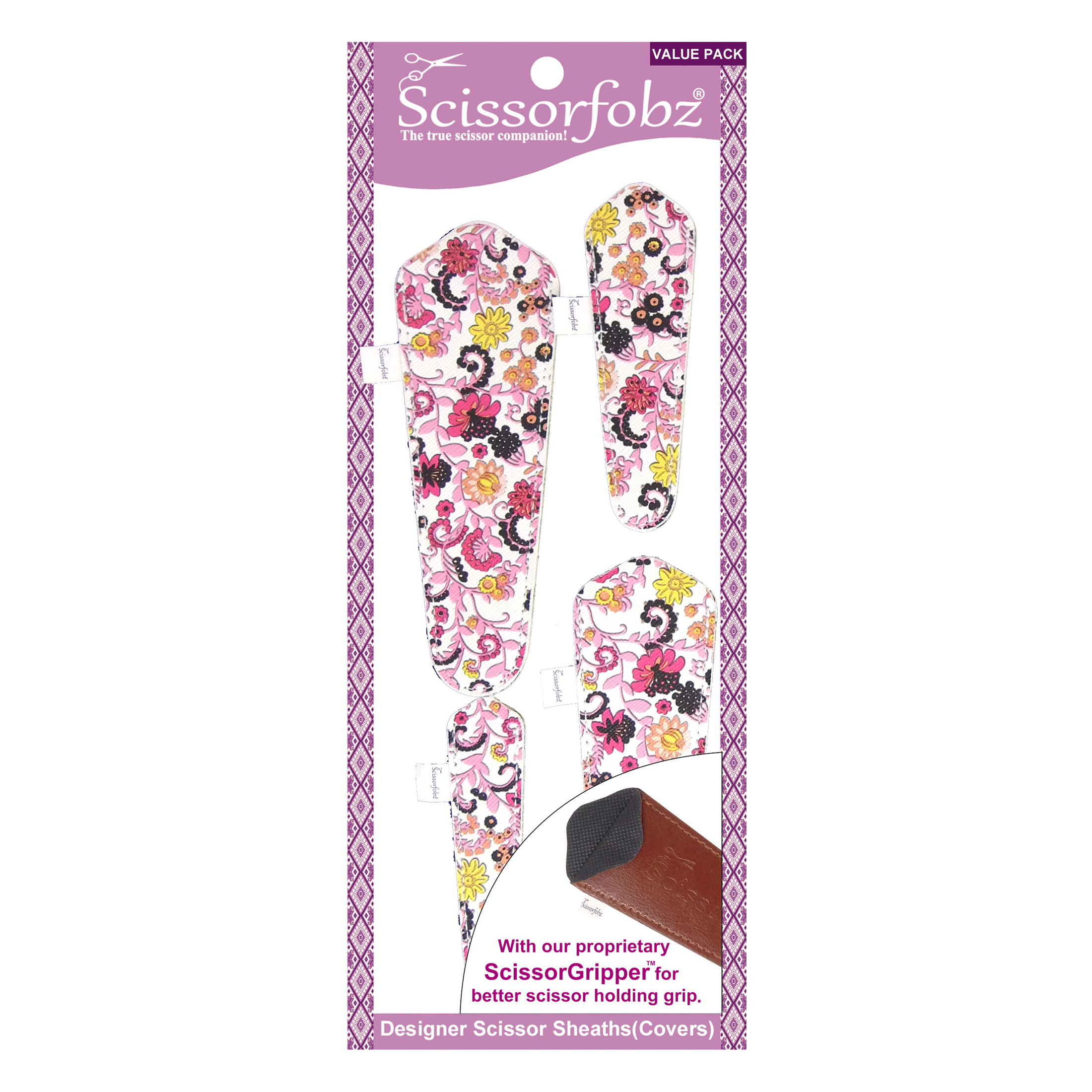 SCISSORFOBZ Designer Scissors Sheaths Shears Protective Covers-4 pcs ...