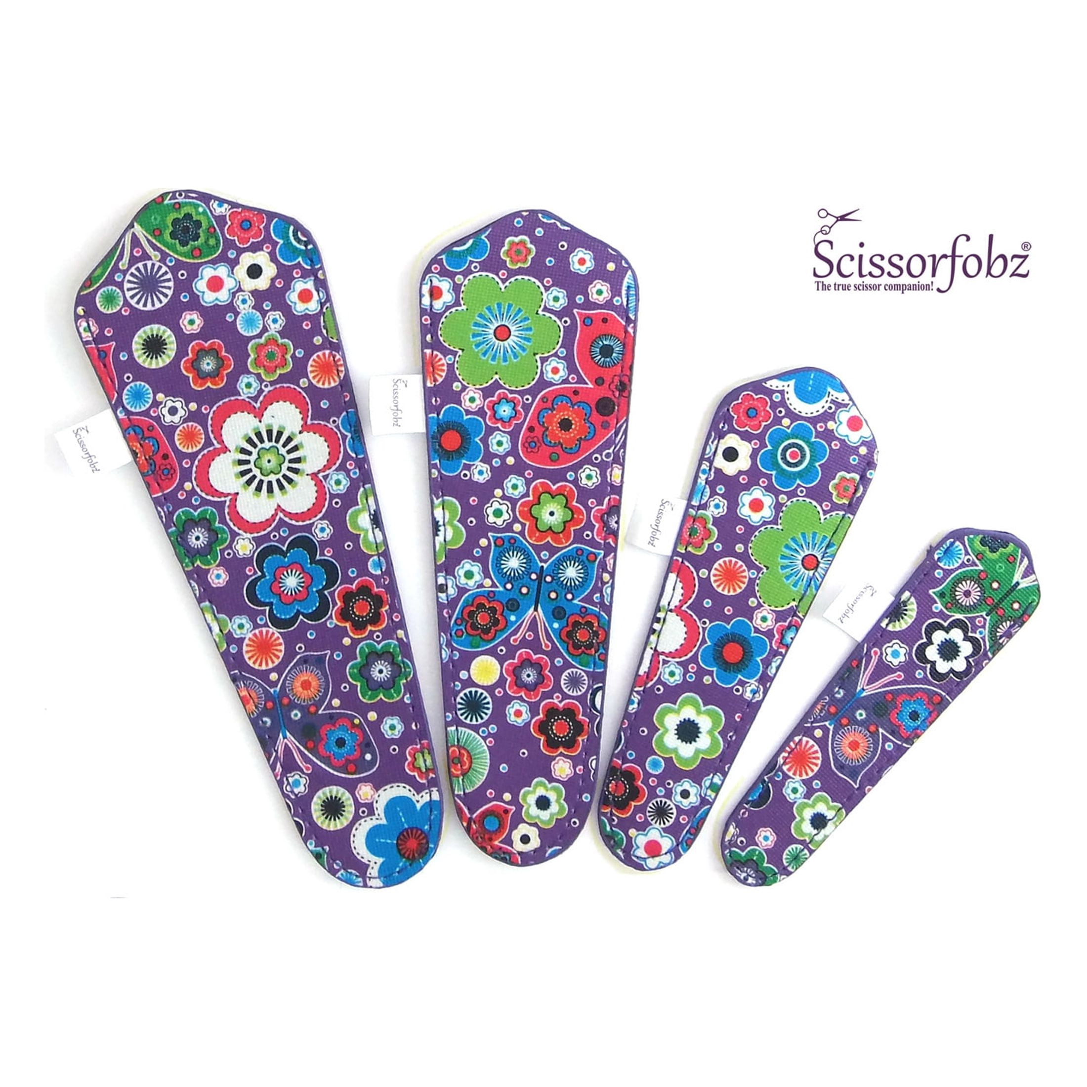 SCISSORFOBZ Designer Scissors Sheaths Shears Protective Covers-4 pcs ...